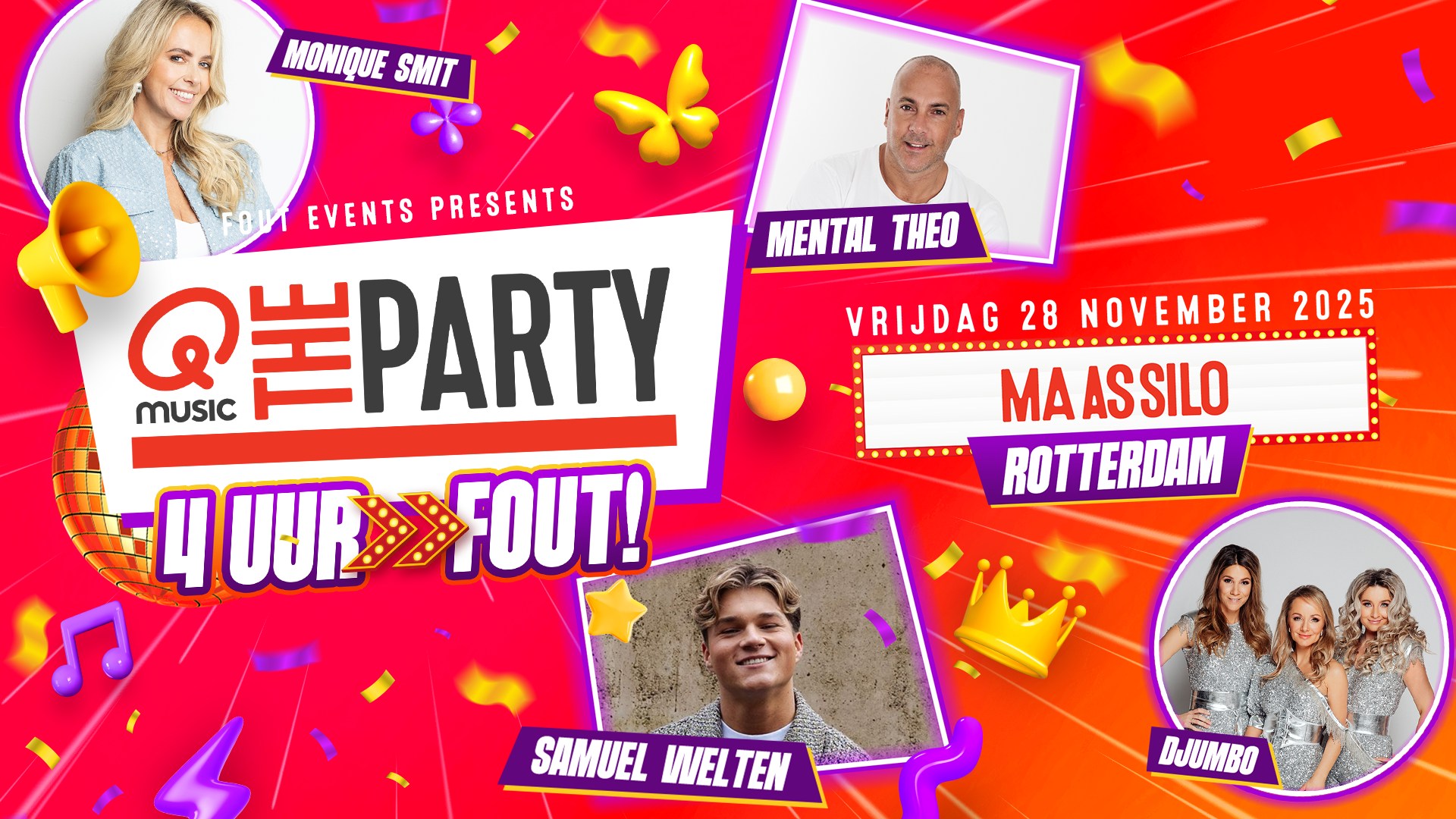 Fout Events Presents: Qmusic the party FOUT! – Rotterdam