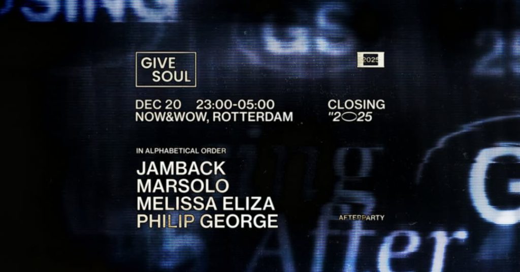 AFTERPARTY – GIVE SOUL INDOOR ‘CLOSING 2025’