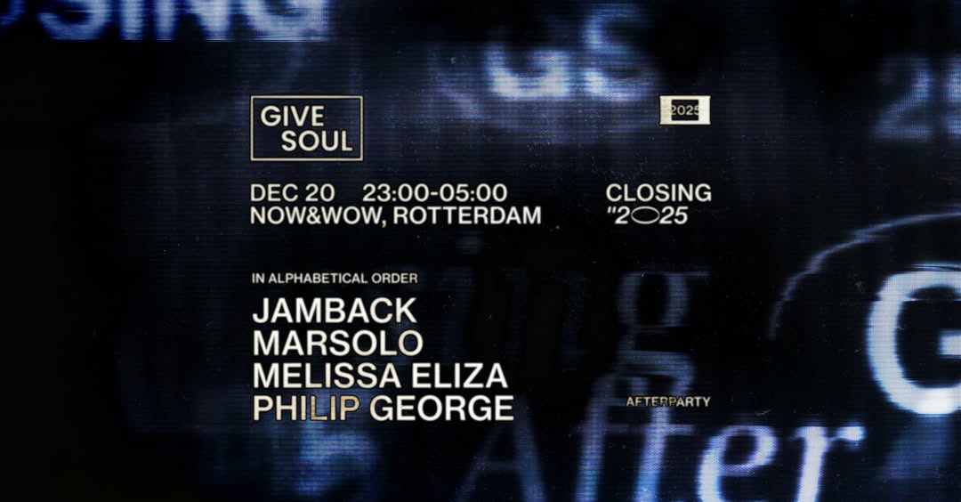 AFTERPARTY – GIVE SOUL INDOOR ‘CLOSING 2025’