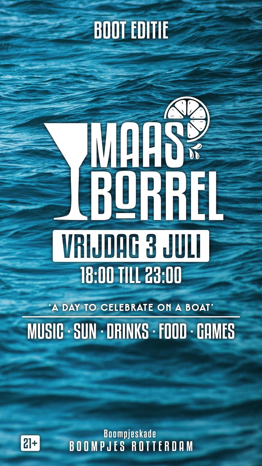 De Maasborrel – Van de kade naar de boot